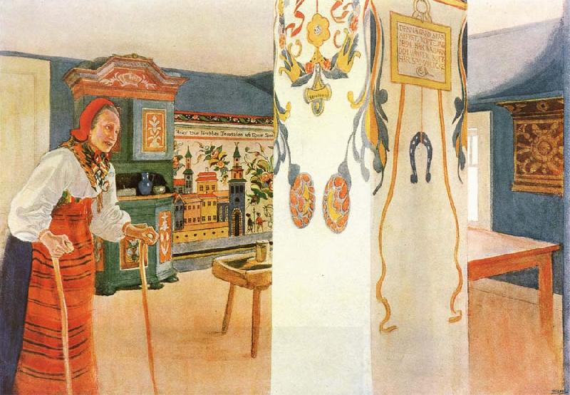 Carl Larsson Mother Kersti China oil painting art